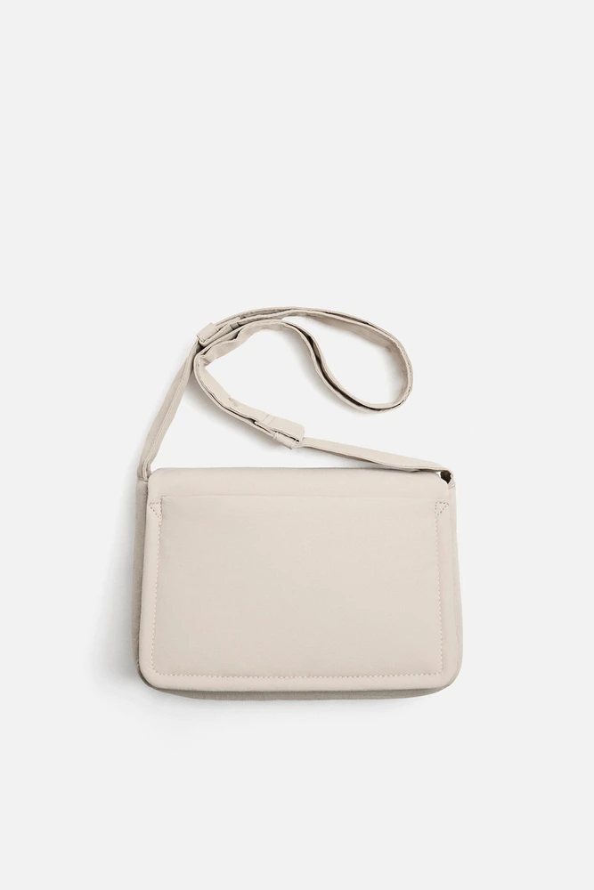 NYLON FLAP CROSSBODY BAG
