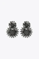 BOUCLES D'OREILLES DOUBLE FLEUR
