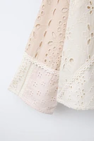 SWISS EMBROIDERED PATCHWORK KIMONO