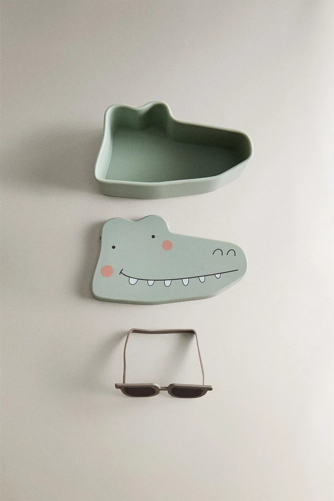 CHILDREN’S SILICONE CROCODILE LUNCH BOX