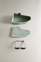 CHILDREN’S SILICONE CROCODILE LUNCH BOX