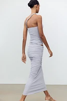 ASYMMETRIC HALTER TOP