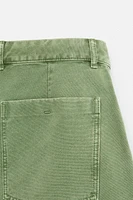 WASHED CANVAS SHORTS