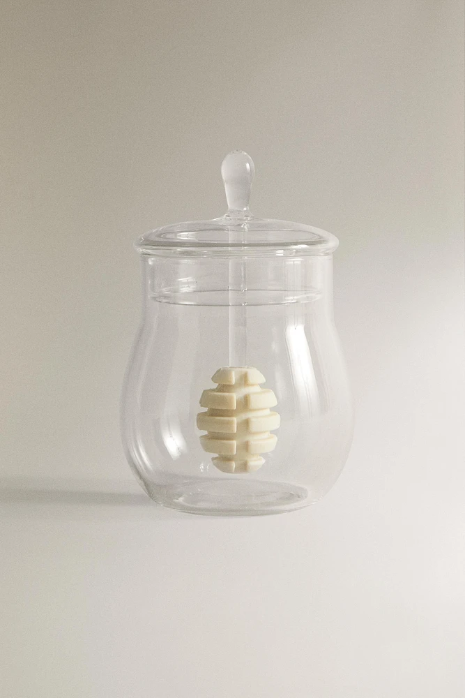 POT À MIEL BOROSILICATE COUVERCLE