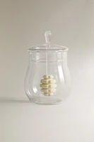 POT À MIEL BOROSILICATE COUVERCLE