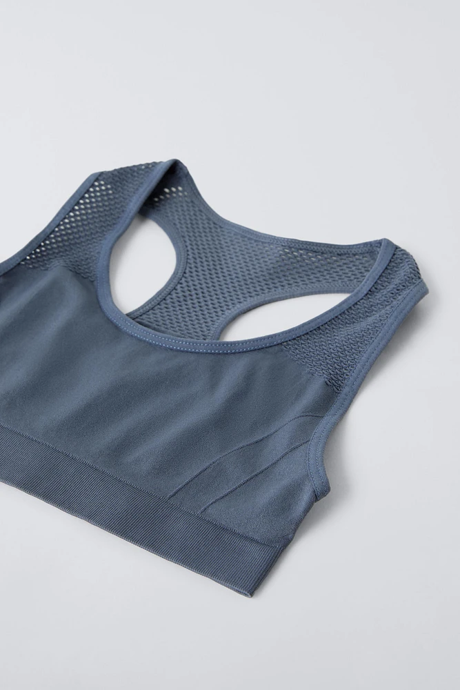 8-14 ANS/ LOT DE DEUX TOPS SANS COUTURES SPORT