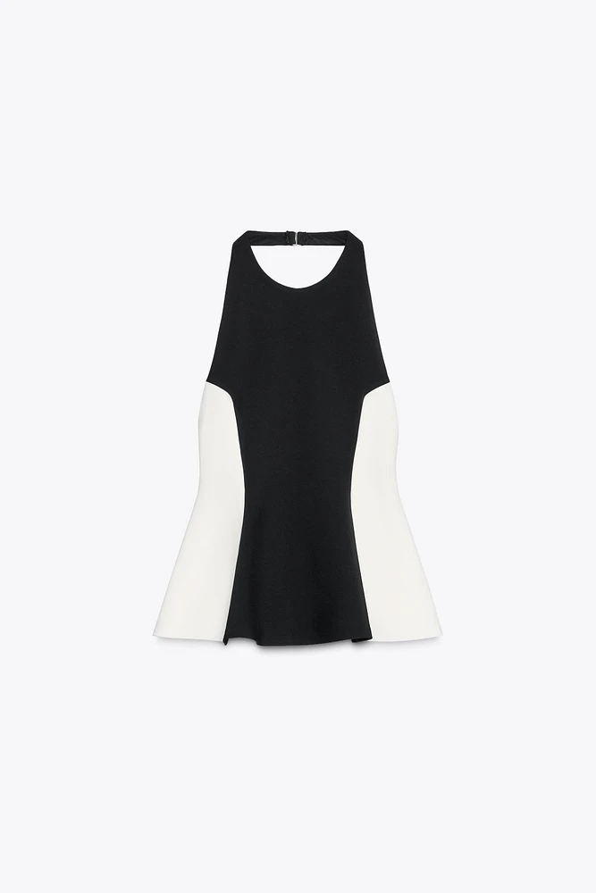 TOP HALTER CONTRASTE