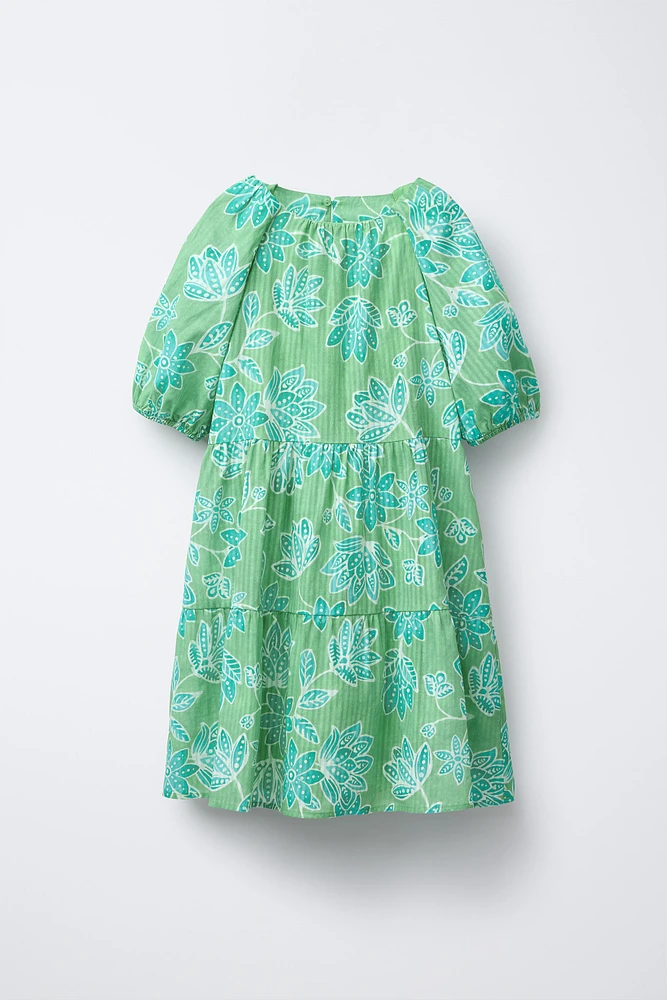 PANEL FLORAL DRESS