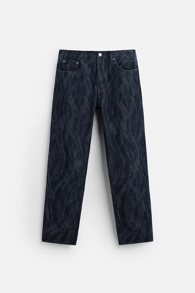 JEAN STRAIGHT FIT ESTAMPADO