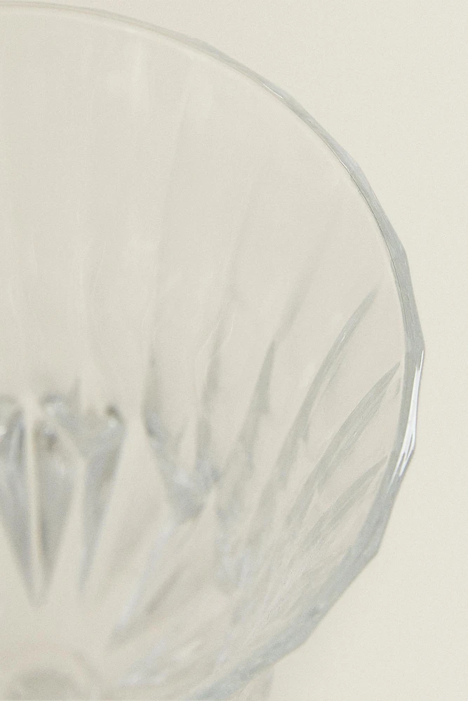 ENGRAVED CRYSTALLINE WATER GLASS