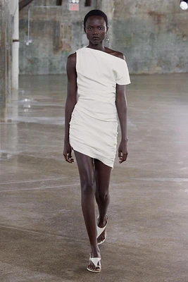 DRAPED MINI DRESS ZW COLLECTION