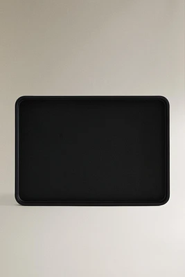 PLATEAU SALLE DE BAIN RÉSINE NOIRE