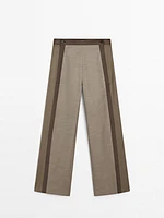 Pantalon straight avec fermeture