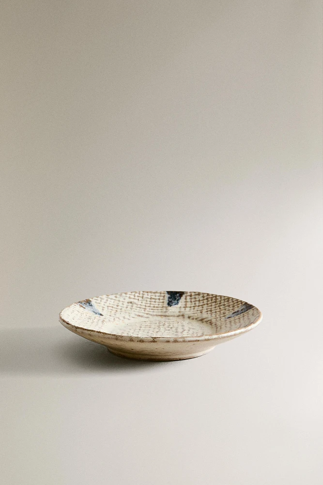 TEXTURED STONEWARE SIDE PLATE