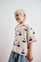 CROCHET BOAT KNIT SHIRT
