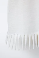 EMBROIDERED FRINGE T-SHIRT