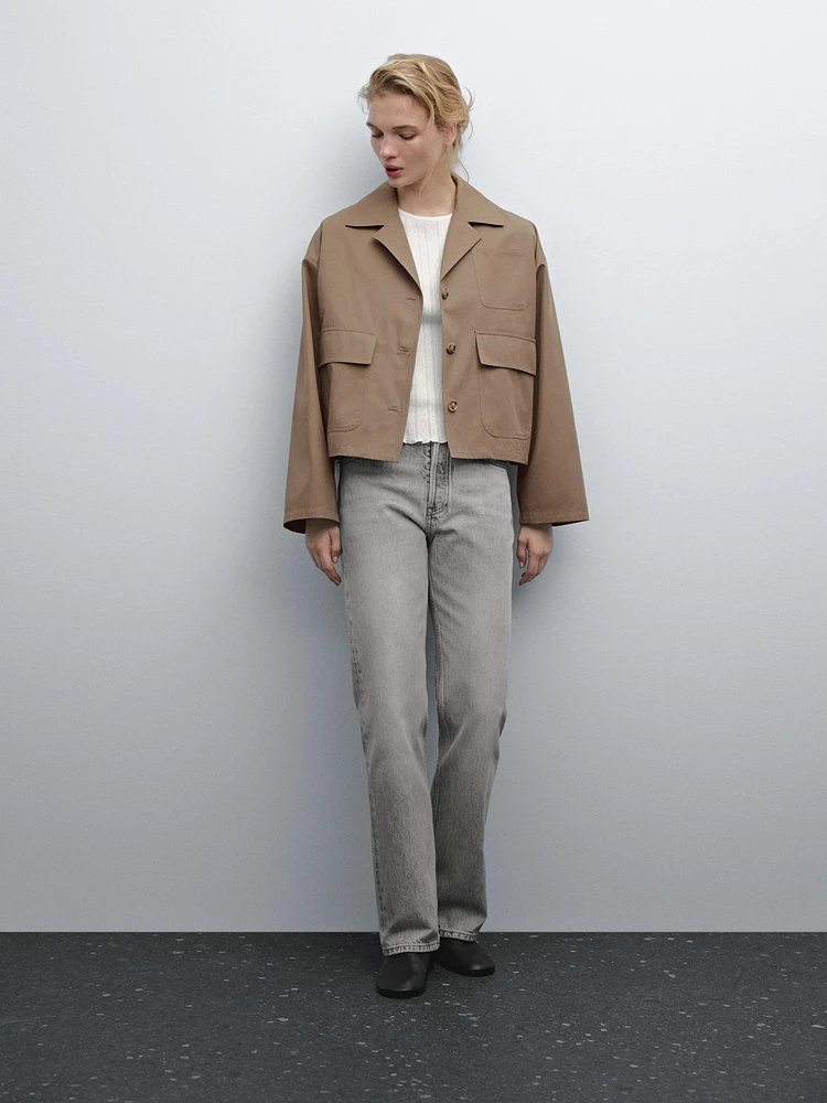 Water-repellent cape jacket