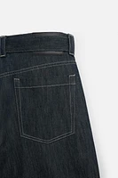 STRAIGHT FIT BELTED JEANS
