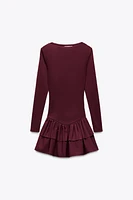 SHORT RUFFLED DRESS