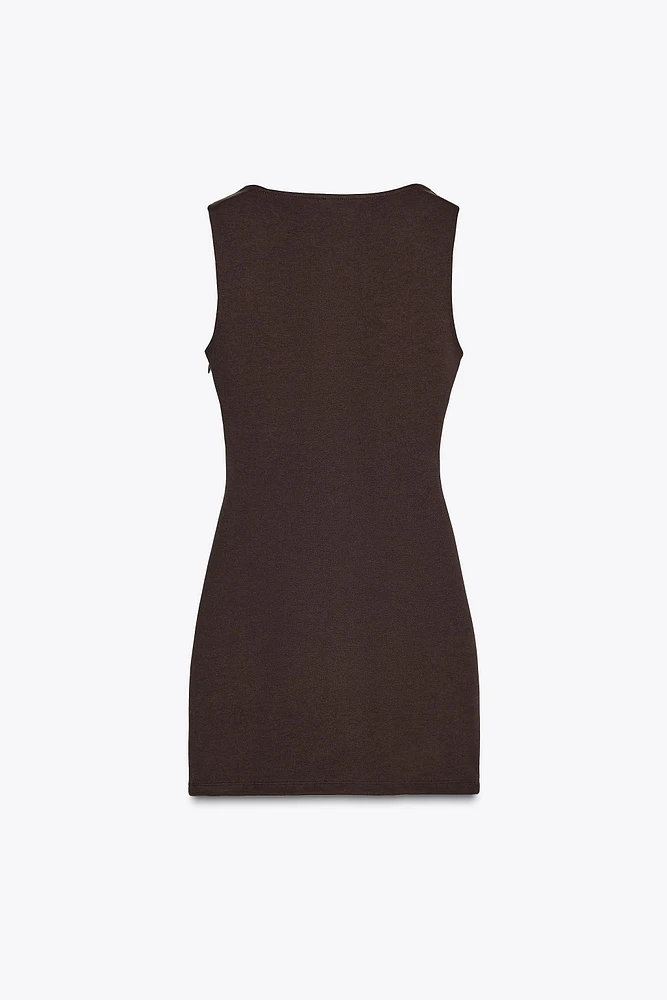 ROBE COURTE DRAPÉE