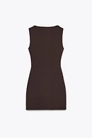 ROBE COURTE DRAPÉE