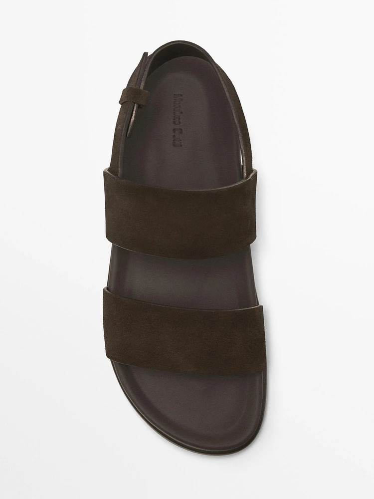 Sandales croûte de cuir