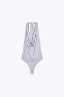 FLOWY HALTER BODYSUIT