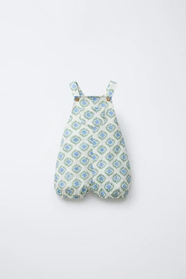 PRINTED OVERALL SHORTS