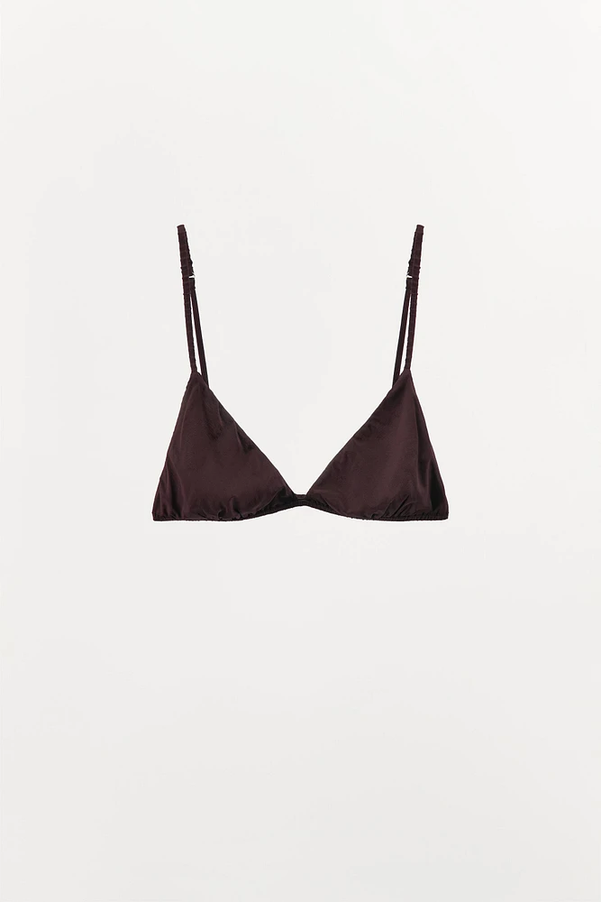 TRIANGLE BRALETTE WITH SILK