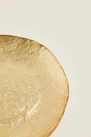 ASSIETTE À PAIN VERRE RECYCLABLE DORÉ