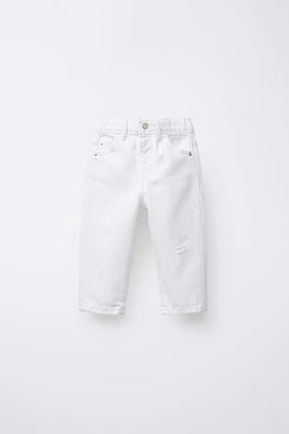 JEANS MOM FIT DÉCHIRÉ
