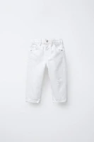 RIPPED MOM FIT JEANS