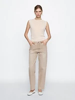 Jean relaxed barrel taille haute