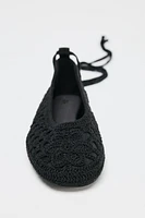 BALLERINES CROCHET AJOURÉES À BRIDES