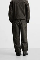 PANTALON CARGO TECHNIQUE DÉLAVÉ