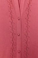 EMBROIDERED EYELET BLOUSE