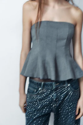 TOP BANDEAU PÉPLUM
