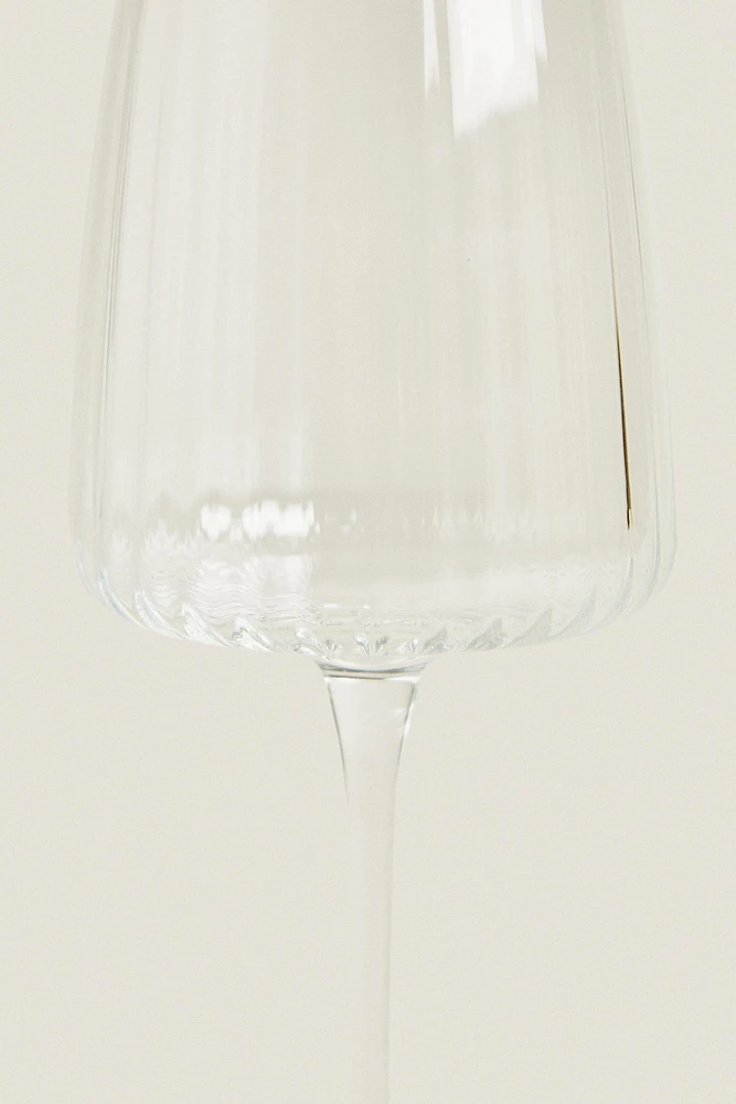 GRAND VERRE À VIN RECYCLABLE LIGNES