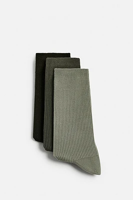 LOT DE TROIS PAIRES CHAUSSETTES LÉGÈRES