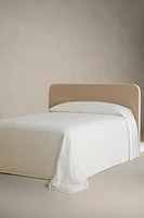 COUVRE-LIT LIN BRODERIE