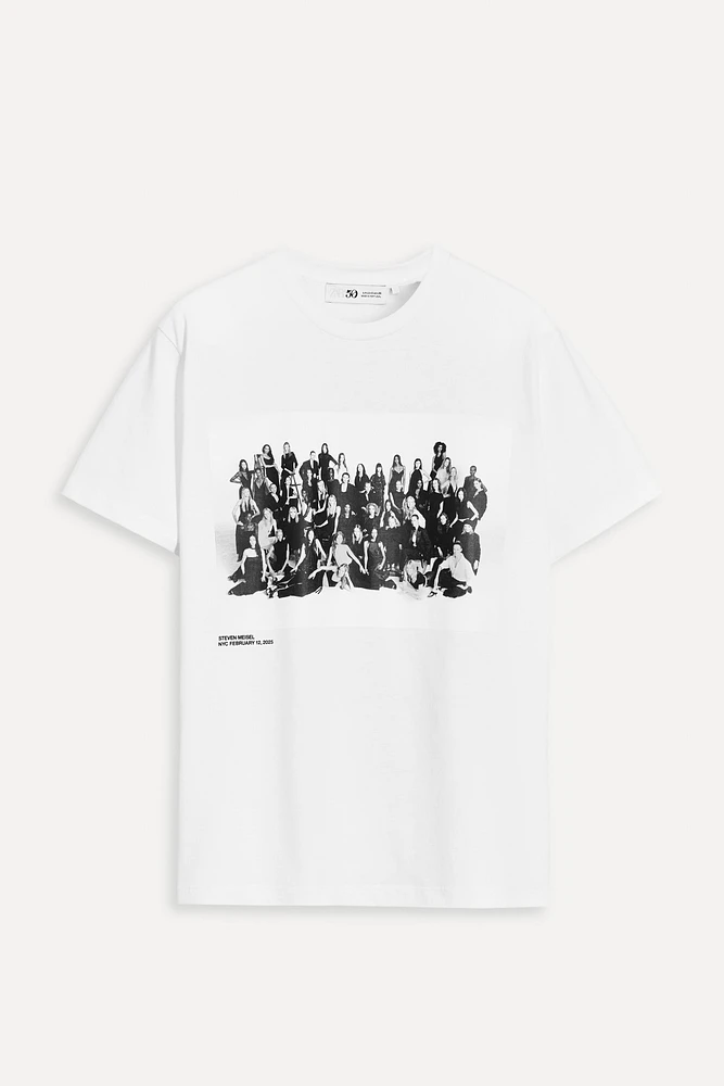 STEVEN MEISEL PHOTO T-SHIRT 50TH ANNIVERSARY