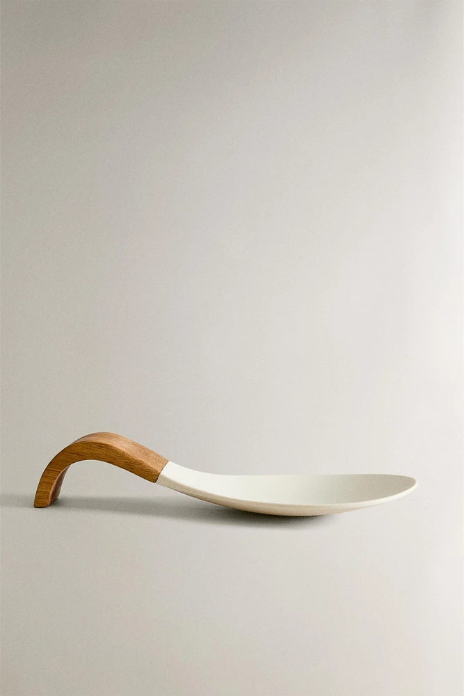 REPOSE-CUILLÈRE BOIS SILICONE