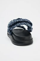 SANDALES PLATEFORMES EN DENIM