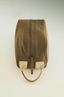TROUSSE DE TOILETTE SIMPLE DÉTAIL CUIR