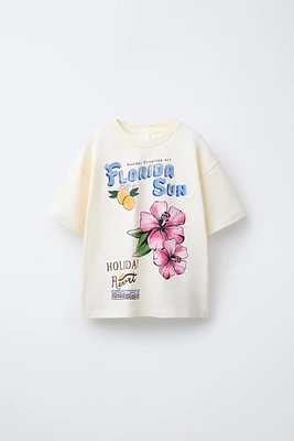 T-SHIRT IMPRIMÉ FLEUR