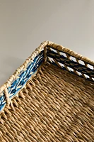 SQUARE SEAGRASS NAPKIN HOLDER