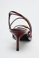 HIGH HEELED STRAP SANDALS