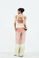 TIE CUT OUT KNIT TOP