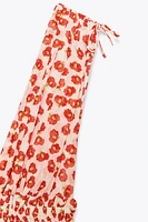 ROBE COURTE À IMPRIMÉ FLEURS