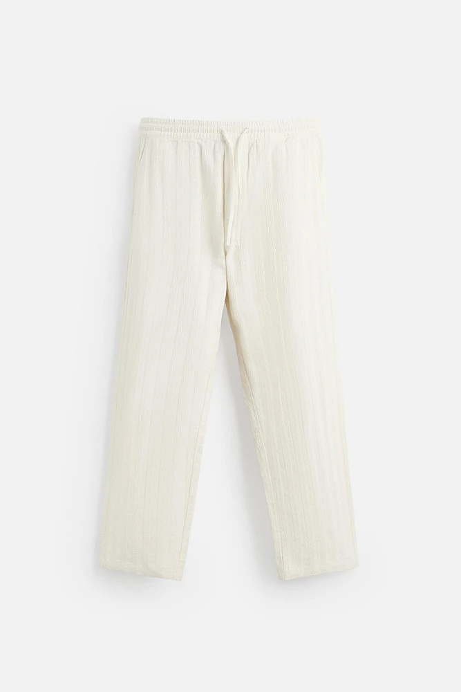 JACQUARD STRIPED PANTS
